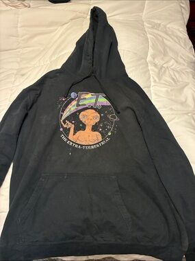 E.T. The Extra-Terrestrial Black Graphic Hoodie